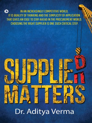cover image of Supplier Matters